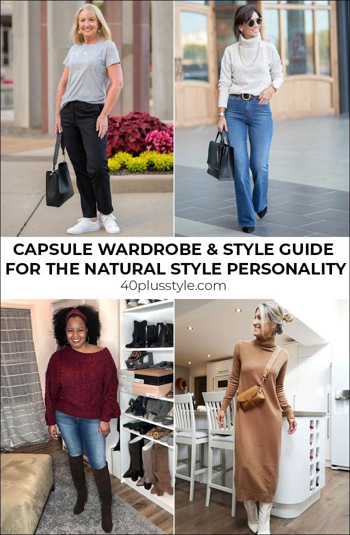 A capsule wardrobe and style guide for the natural style personality | 40plusstyle.com