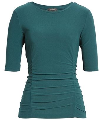 Wardrobe essentials - Halogen ruched elbow sleeve top | 40plusstyle.com