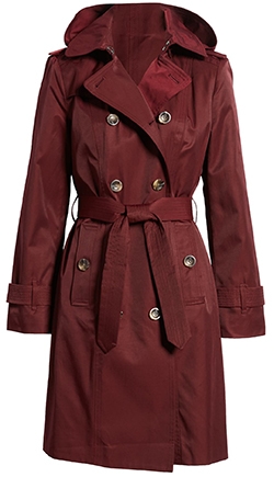 London Fog double breasted trench coat | 40plusstyle.com