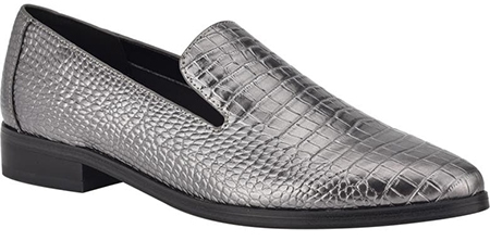 Nine West croc embossed loafer | 40plusstyle.com