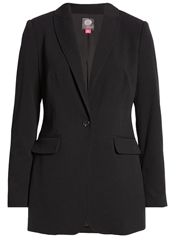 Vince Camuto notched collar blazer | 40plusstyle.com