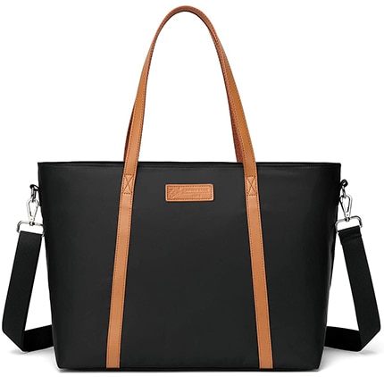  MOSISO PU Leather laptop bag | 40plusstyle.com