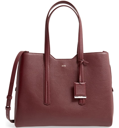 BOSS Taylor Leather Business Tote | 40plusstyle.com
