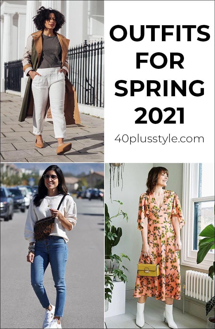 Outfits for Spring 2022 - This season's trends together in one capsule wardrobe | 40plusstyle.com