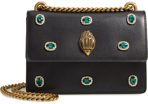 Kurt Geiger London Small Shoreditch Embellished Leather Crossbody Bag | 40plusstyle.com