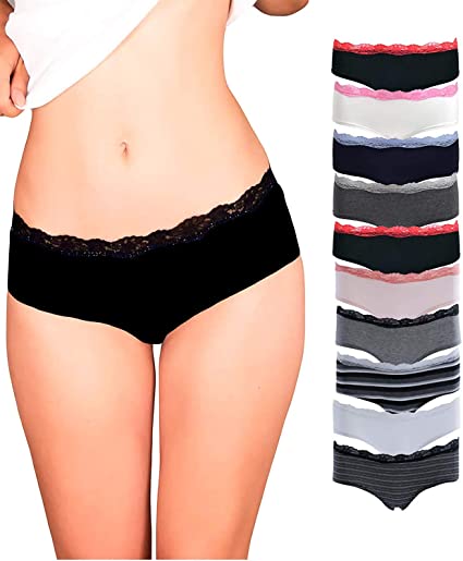 Most comfortable women's underwear - Emprella lace hipster panties | 40plusstyle.com