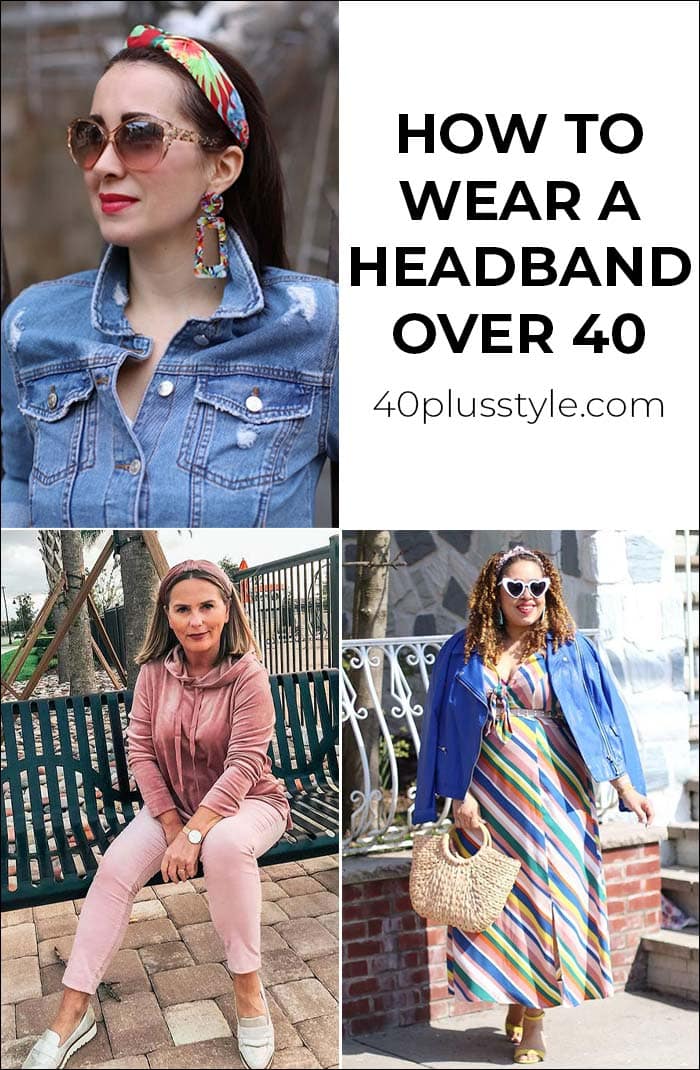 How to wear a headband over 40 | 40plusstyle.com