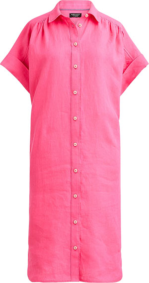 J.Crew Tall Linen Shirtdress | 40plusstyle.com
