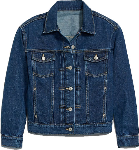 Old Navy Classic Non-Stretch Jean Jacket | 40plusstyle.com