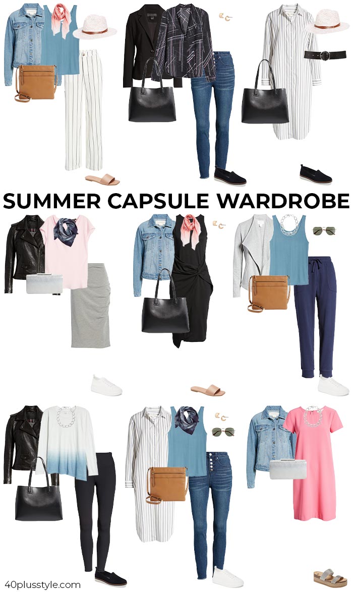 A summer capsule wardrobe | 40plusstyle.com