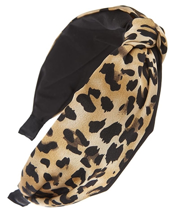 Tasha leopard print headband | 40plusstyle.com