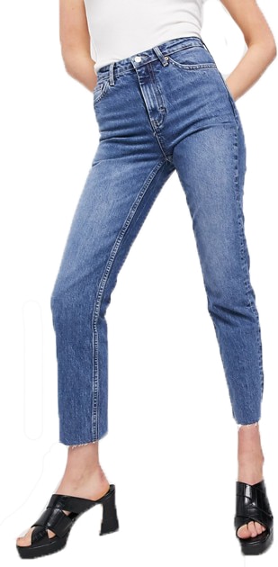 Topshop Tall straight jeans | 40plusstyle.com