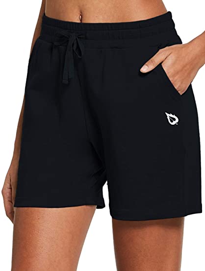 BALEAF Athletic Cotton Shorts | 40plusstyle.com