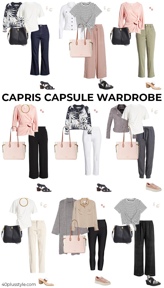 Capri pants out hot sale of style