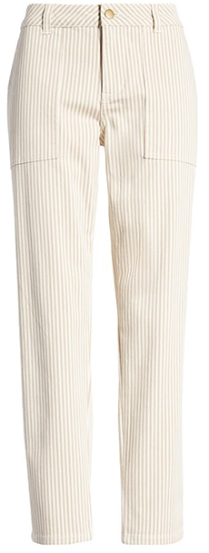 Caslon stripe twill pants | 40plusstyle.com
