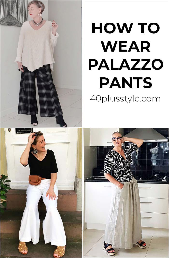 Palazzo pants outfits you will love ...