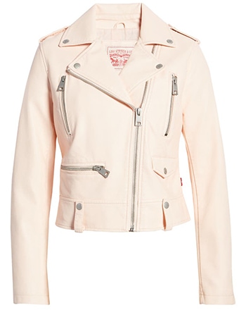 Levi's Faux Leather Moto Jacket | 40plusstyle.com