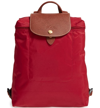 Best travel bags - Longchamp backpack | 40plusstyle.com