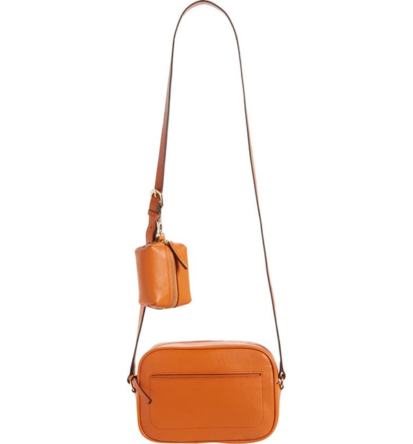 Nordstrom crossbody bag with accessory pouch |  40plusstyle.com