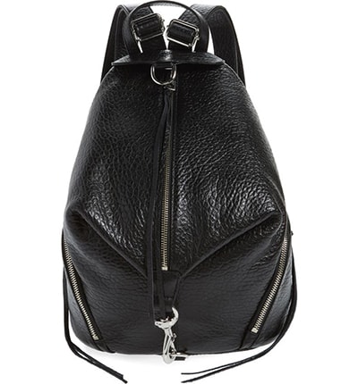 Rebecca Minkoff leather backpack | 40plusstyle.com