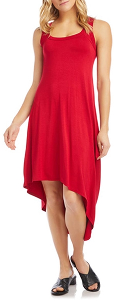 Karen Kane Sleeveless Asymmetrical Hem Dress | 40plusstyle.com