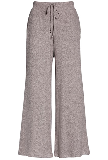 Socialite rib knit wide leg lounge pants | 40plusstyle.com