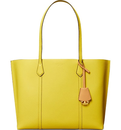 Tory Burch leather tote | 40plusstyle.com