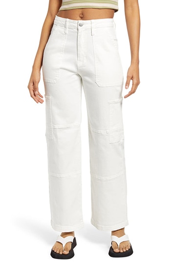 BP. wide leg utility jeans | 40plusstyle.com