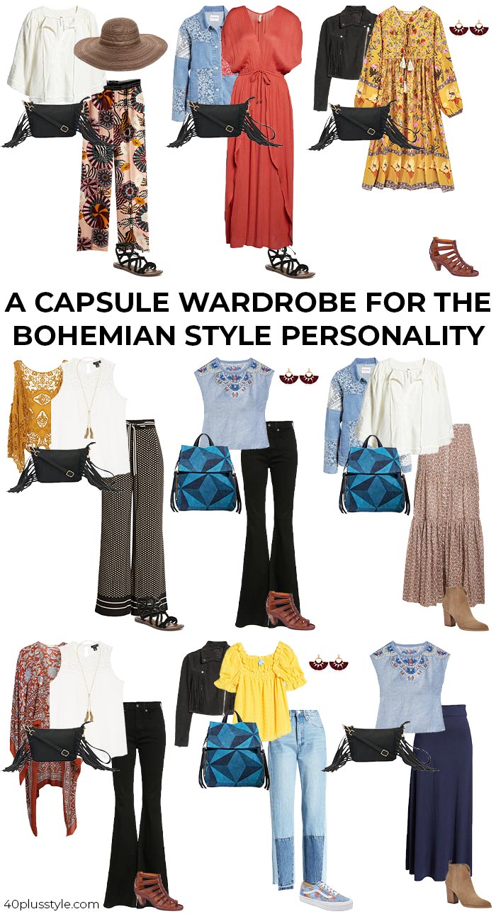 bohemian style - a style guide and capsule wardrobe for women