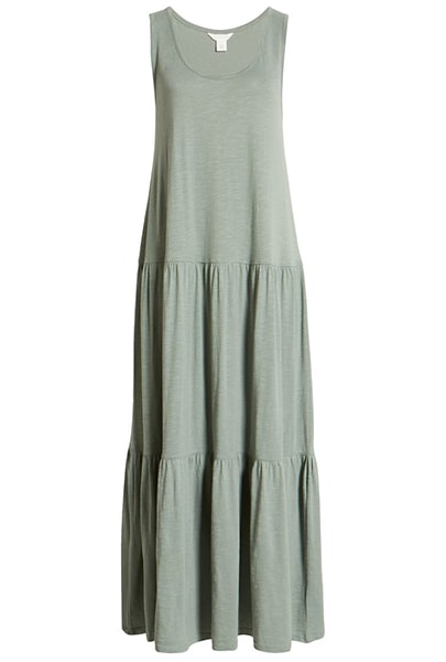 Summer dresses for women over 50 -Caslon Scoop Neck Tiered Maxi Dress | 40plusstyle.com