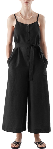 COS Linen Belted Jumpsuit | 40plusstyle.com