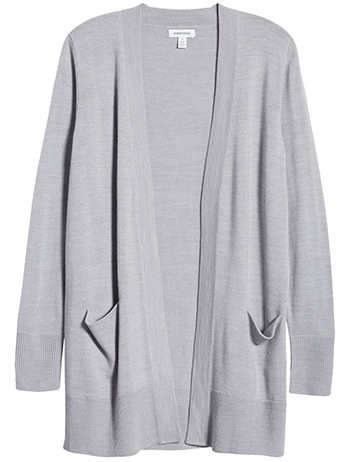 Nordstrom open front cardigan | 40plusstyle.com