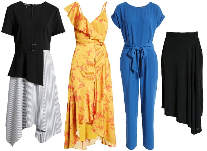 Dresses, skirt and jumpsuits for rectangle body shape | 40plusstyle.com