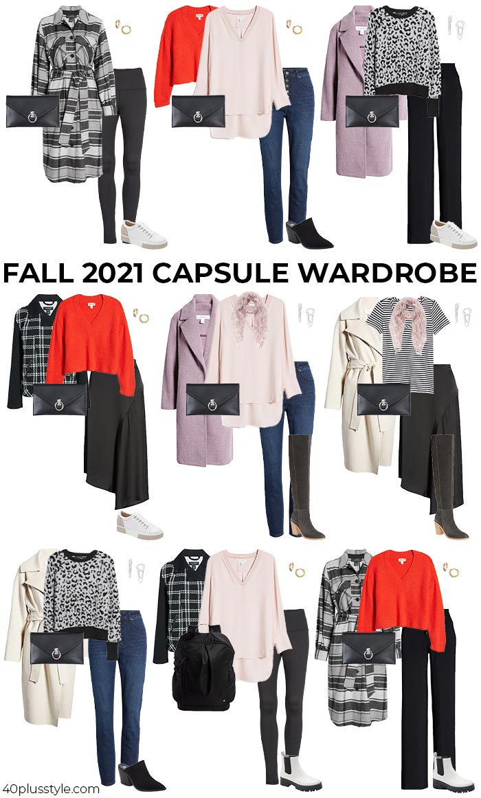 Fall 2021 capsule wardrobe | 40plusstyle.com