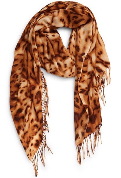 Nordstrom Tissue Print Wool & Cashmere Wrap Scarf | 40plusstyle.com