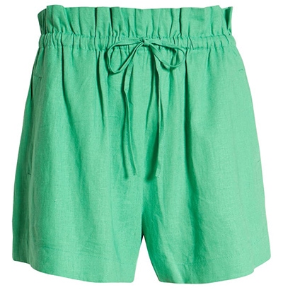 Open Edit paperbag waist shorts | 40plusstyle.com