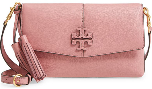 Tory Burch McGraw Leather Crossbody Bag | 40plusstyle.com