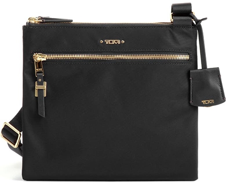 Tumi nylon crossbody bag | 40plusstyle.com