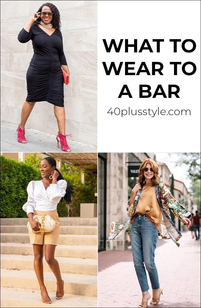 bar outfits - what to wear to a bar or cafe over 40 and beyond