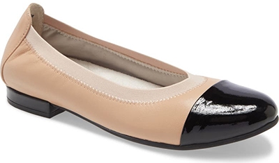 David Tate Nicole Cap Toe Flat | 40plusstyle.com