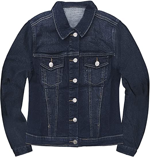 HyBrid & Company denim jacket | 40plusstyle.com