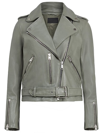 AllSaints leather biker jacket | 40plusstyle.com