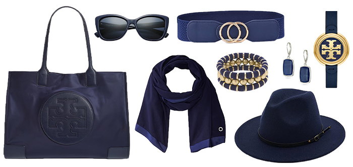 navy accessories | 40plusstyle.com