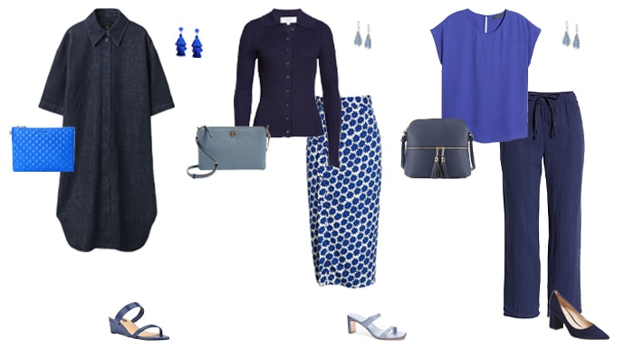 navy and light blue outfit ideas | 40plusstyle.com