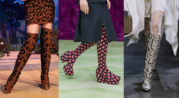Print and patterns among the fall 2021 shoe trends | 40plusstyle.com