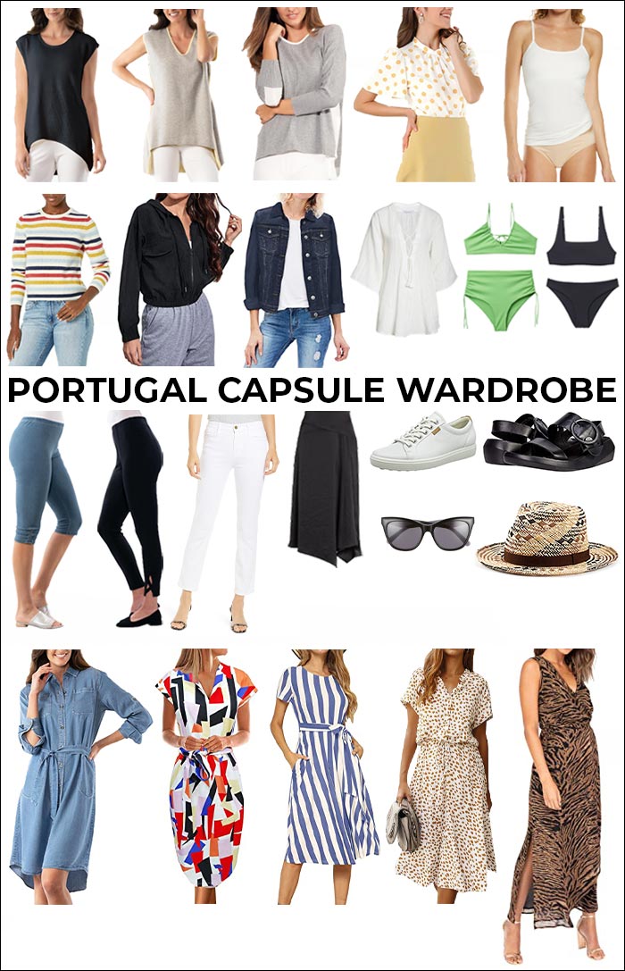 Portugal travel capsule wardrobe | 40plusstyle.com