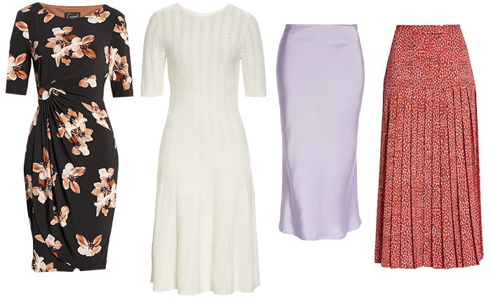 dresses and skirts for the romantic style personality | 40plusstyle.com