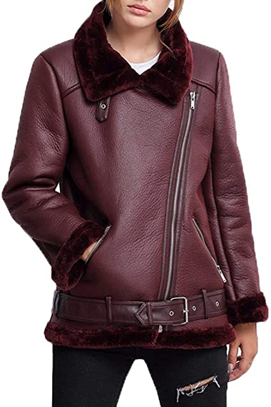 LY VAREY LIN thick lined shearling leather jacket | 40plusstyle.com