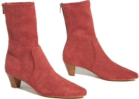 Anthropologie Silent D Tintel Heeled Ankle Boots | 40plusstyle.com