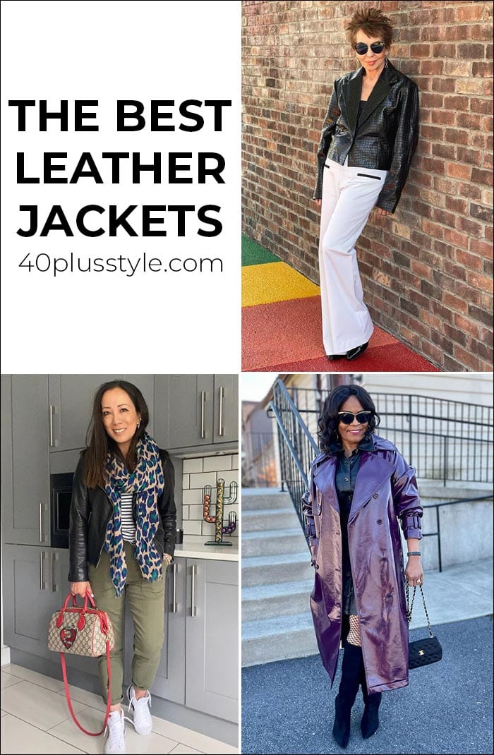 The best leather jackets for women that you will wear with everything | 40plusstyle.com